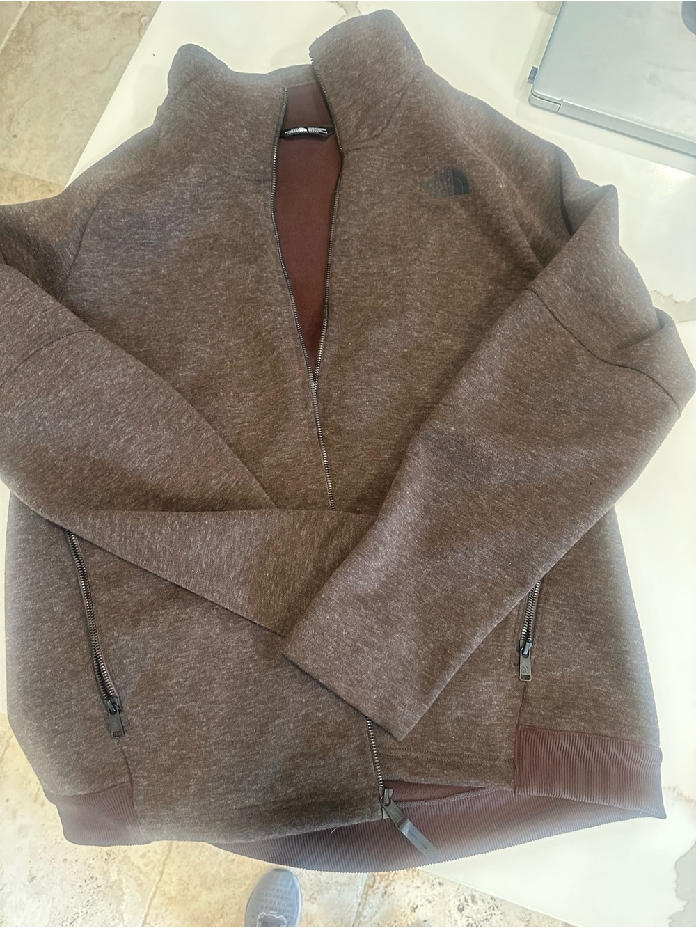 The North Face Men’s Brown Full-Zip Fleece Jacket